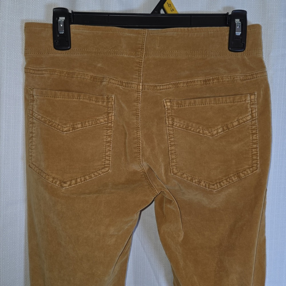 We the Free Flare Corduroy Pants Women 27 Pull-on Gold Yellow Tan Western Boho - Picture 5 of 14
